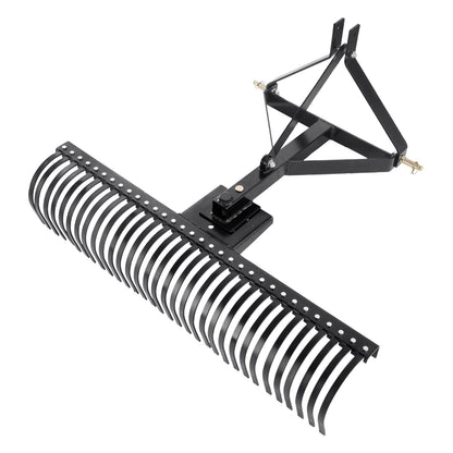 Bogsering bakom Dethatcher 60" 3-punkts Lawn Dethatcher Rake med tillbehör