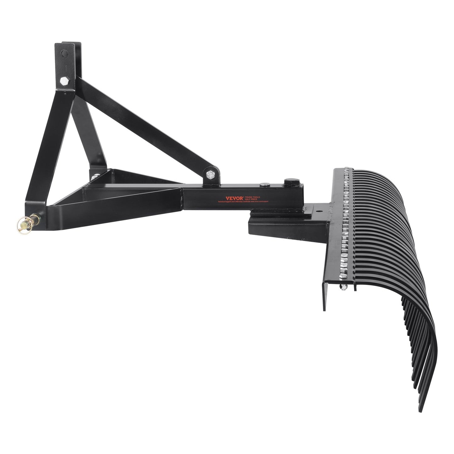 Bogsering bakom Dethatcher 60" 3-punkts Lawn Dethatcher Rake med tillbehör