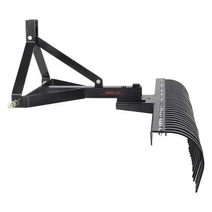 Bogsering bakom Dethatcher 60" 3-punkts Lawn Dethatcher Rake med tillbehör