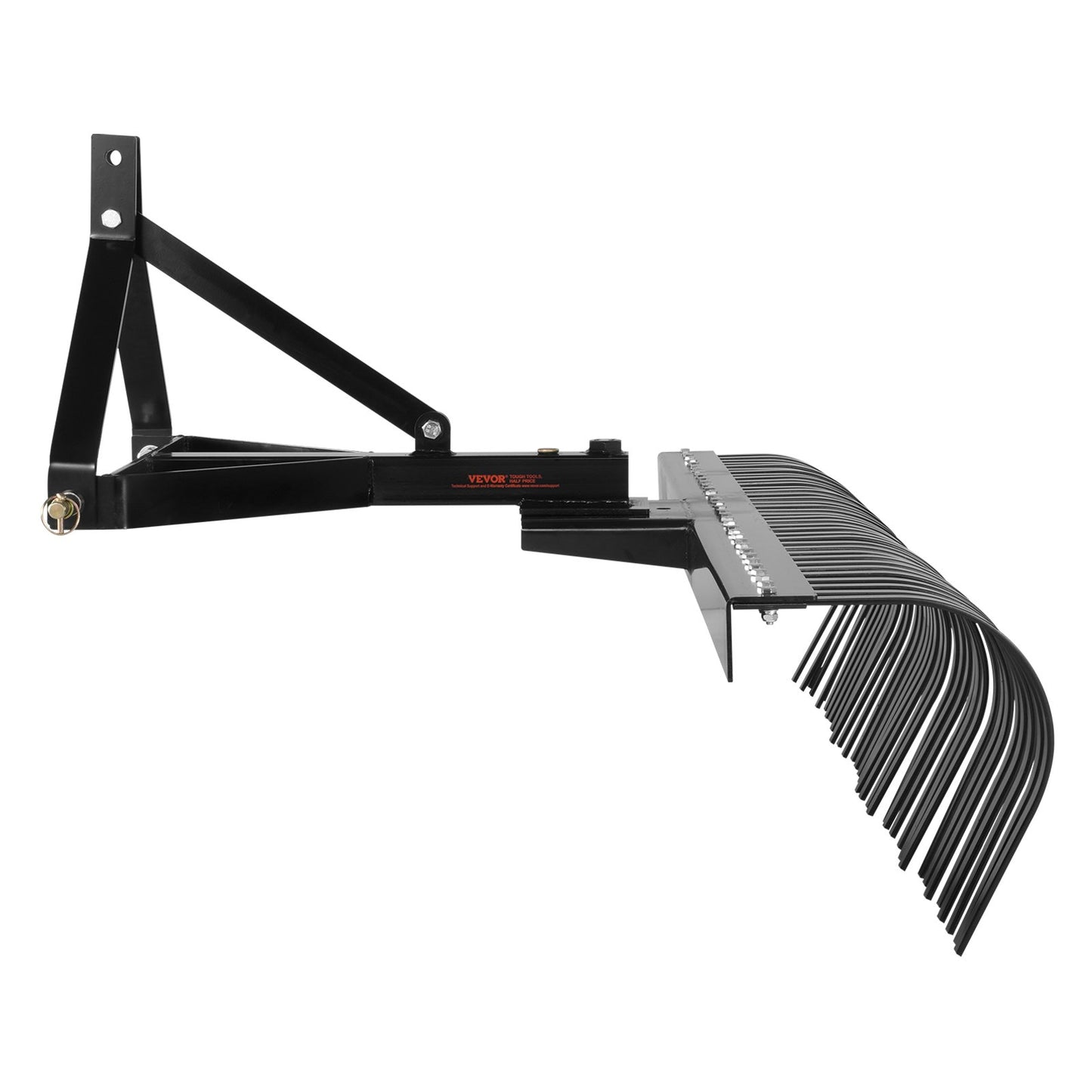 Bogsering bakom Dethatcher 72" 3-punkts Lawn Dethatcher Rake med tillbehör