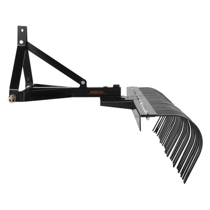 Bogsering bakom Dethatcher 72" 3-punkts Lawn Dethatcher Rake med tillbehör