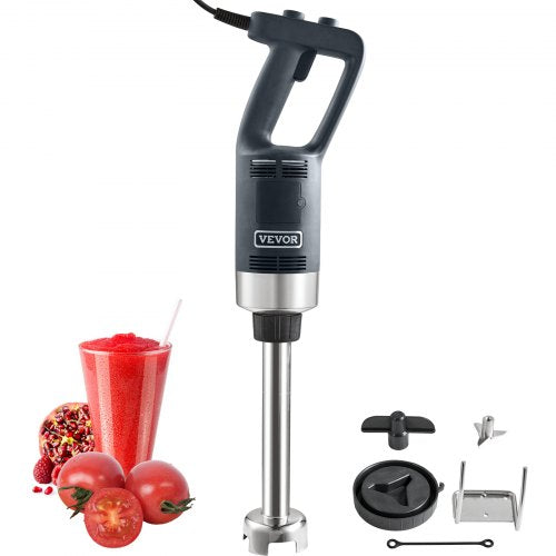 Commercial Immersion Blender, 500 Watt Heavy Duty Hand Mixer, Variable Speed Kitchen Stick Mixer with 304 Stainless Steel Blade, Multi-Purpose Portable Mixer for Soup, Smoothie, Puree, Baby Food