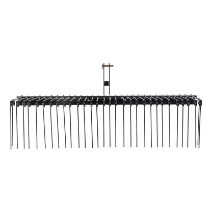 72" Rasenrechen zum Hinterherziehen mit 32 Stahlzinken