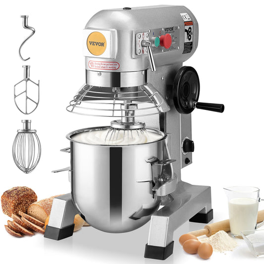 Commercial Food Mixer 18.7L 3-Speed Stand Dough Mixer 1100W for Restaurant