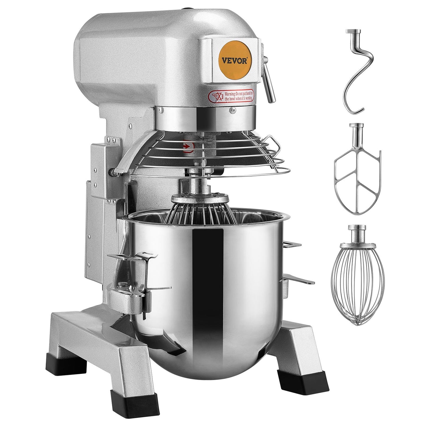 Commercial Food Mixer 18.7L 3-Speed Stand Dough Mixer 1100W for Restaurant