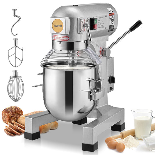 Commercial Food Mixer 18.7L 3-Speed Stand Dough Mixer 1100W for Restaurant