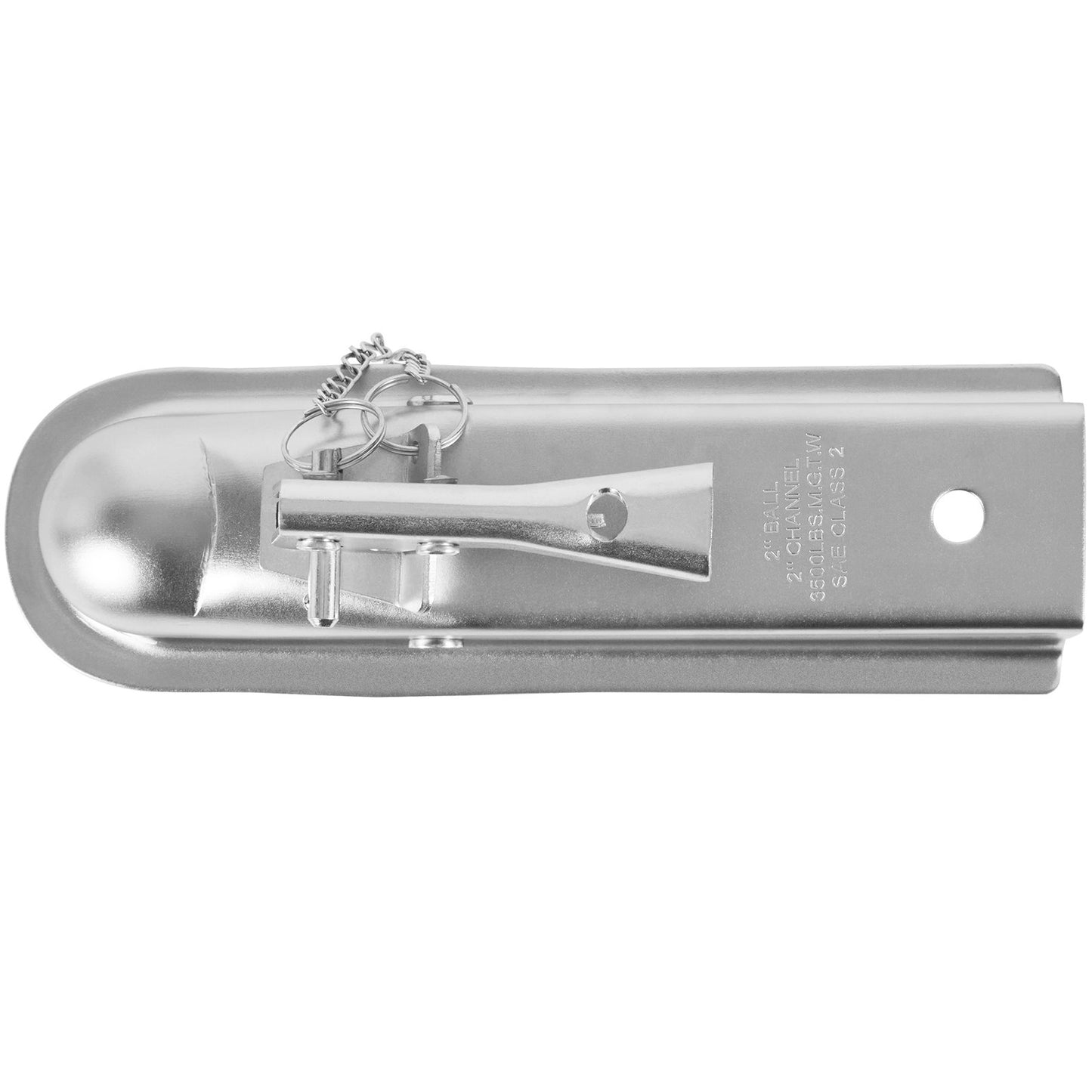 Gerade Anhängerkupplung, für 2-Zoll-Anhängerkupplungskugel, 2-Zoll-Kanal, 3500 lbs Kapazität, Hochleistungs-Anhängerkupplung, ideal zum Ziehen von Kombis, Pickup-Trucks, SUVs, verzinkte Oberfläche