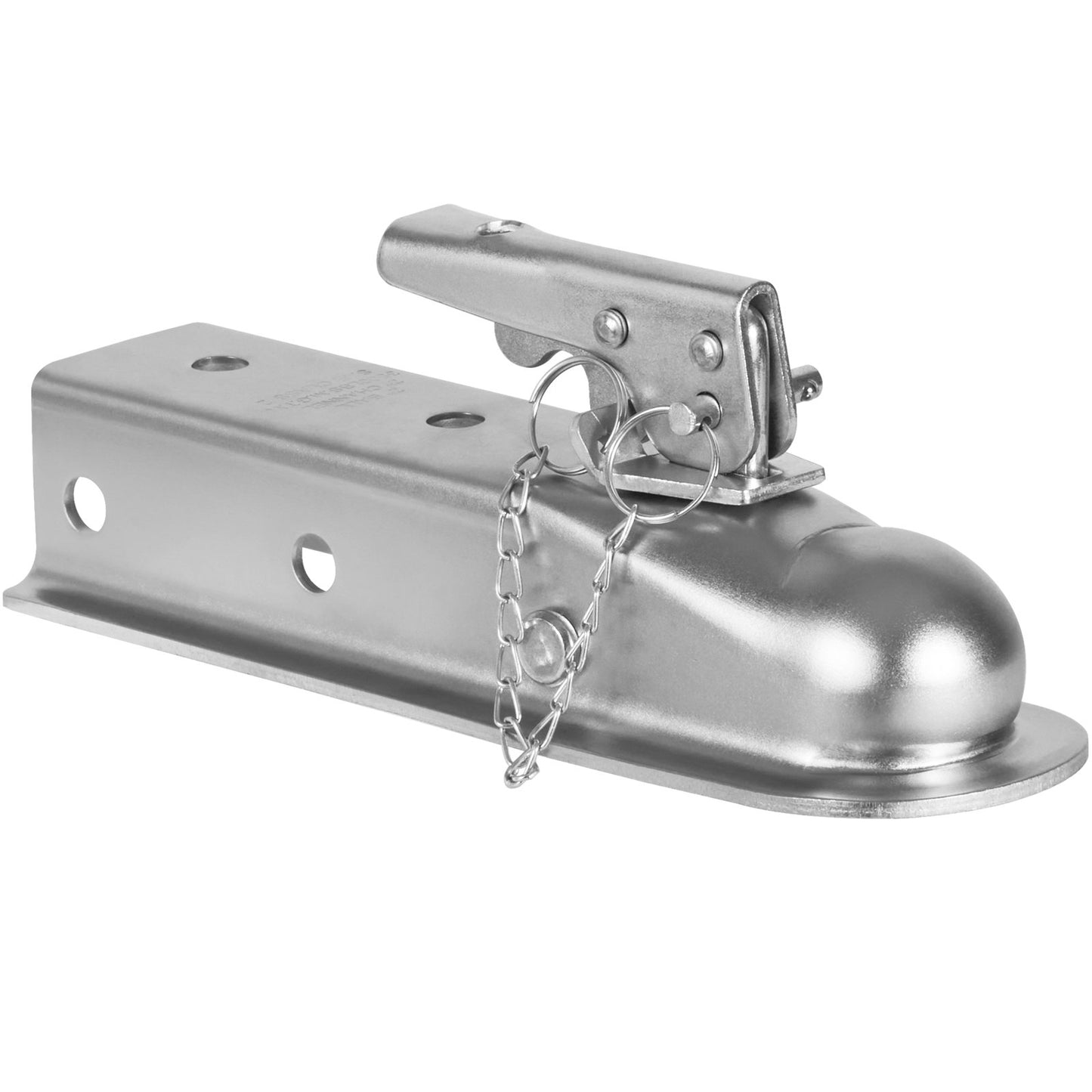 Gerade Anhängerkupplung, für 2-Zoll-Anhängerkupplungskugel, 2-Zoll-Kanal, 3500 lbs Kapazität, Hochleistungs-Anhängerkupplung, ideal zum Ziehen von Kombis, Pickup-Trucks, SUVs, verzinkte Oberfläche