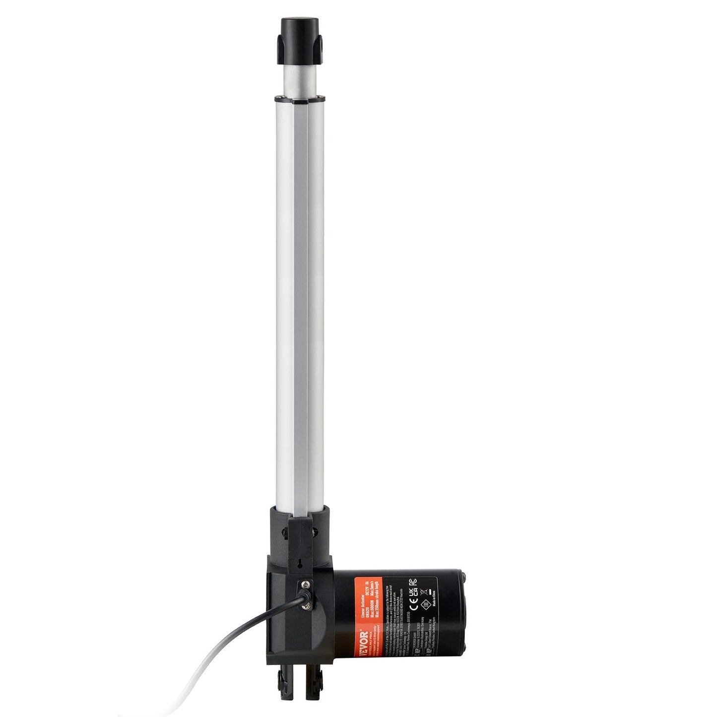 Linear Actuator 12V, 12 Inch Heavy Duty 1320lbs/6000N Linear Actuator, 0.19"/s Linear Motion Actuator with Mounting Bracket & IP44 Protection for Electric Door Industrial Machinery Vessels Cargo
