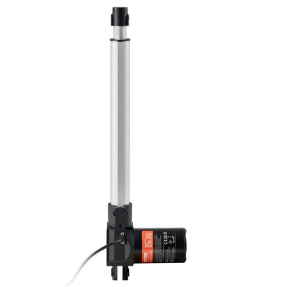Linear Actuator 12V, 12 Inch Heavy Duty 1320lbs/6000N Linear Actuator, 0.19"/s Linear Motion Actuator with Mounting Bracket & IP44 Protection for Electric Door Industrial Machinery Vessels Cargo