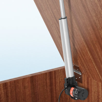Linear Actuator 12V, 14 Inch Heavy Duty 1320lbs/6000N Linear Actuator, 0.19"/s Linear Motion Actuator with Mounting Bracket & IP44 Protection for Electric Door Industrial Machinery Vessels Cargo