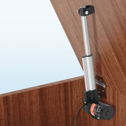 Linear Actuator 12V, 6 Inch Heavy Duty 1320lbs/6000N Linear Actuator, 0.19"/s Linear Motion Actuator with Mounting Bracket & IP44 Protection for Electric Door Industrial Machinery Vessels Cargo