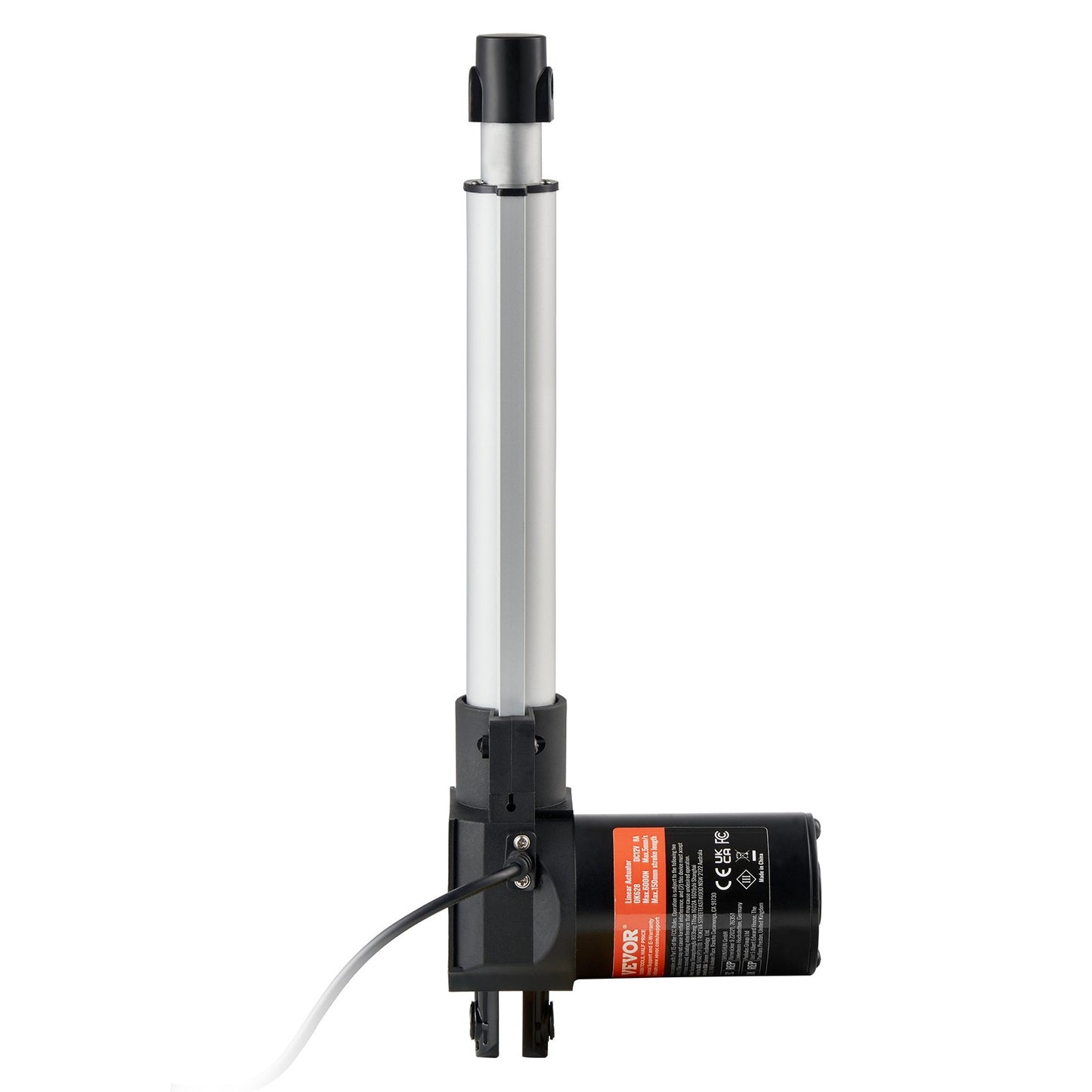 Linear Actuator 12V, 8 Inch Heavy Duty 1320lbs/6000N Linear Actuator, 0.19"/s Linear Motion Actuator with Mounting Bracket & IP44 Protection for Electric Door Industrial Machinery Vessels Cargo