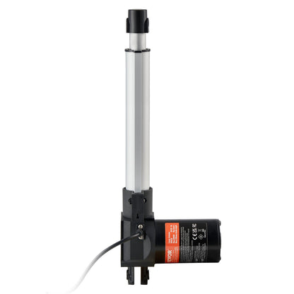 Linear Actuator 12V, 8 Inch Heavy Duty 1320lbs/6000N Linear Actuator, 0.19"/s Linear Motion Actuator with Mounting Bracket & IP44 Protection for Electric Door Industrial Machinery Vessels Cargo