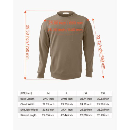 FR Skjortor, Flamskyddande Långärmade Kläder Lätt 7 oz Andningsbar Bomull, Herr Flamhämmande Arbetsskjorta med Förkrympbehandling & Ficka, För Svetsare, Elektriker, Grå 2XL |  EU