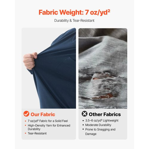 FR Skjortor, Flamskyddande Långärmade Kläder Lätt 7 oz Andningsbar Bomull, Herr Flamhämmande Arbetsskjorta med Förkrympbehandling och Ficka, För Svetsare, Elektriker, Marinblå XL |  EU