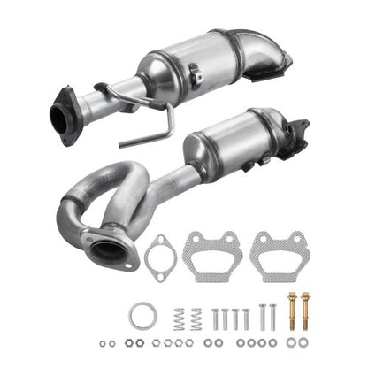 Catalytic Converter, 2 Pack, Compatible with 2012-2017 Jeep Wrangler 3.6L V6, Front, Replacement OE 641511, Stainless Steel Material High Flow Catalytic Converter, for Exhaust Gas Purification