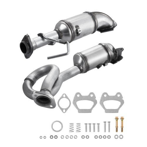 Catalytic Converter, 2 Pack, Compatible with 2012-2017 Jeep Wrangler 3.6L V6, Front, Replacement OE 641511, Stainless Steel Material High Flow Catalytic Converter, for Exhaust Gas Purification