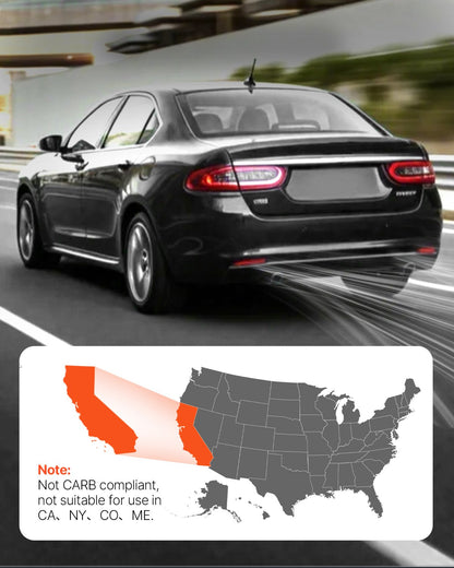 Catalytic Converter, 2 Pack, Compatible with 2007-2009 Jeep Wrangler 3.8L V6, Front, Right, Replacement OE 50482, Stainless Steel Material High Flow Converter, for Exhaust Gas Purification