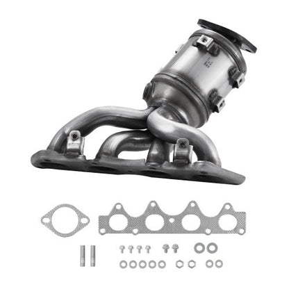 Catalytic Converter, Compatible with Kia Soul Rio/Hyundai Veloster Accent, 1.6L L4, Front, Replacement OE 674-891, 16680, Stainless Steel High Flow Converter, for Exhaust Gas Purification