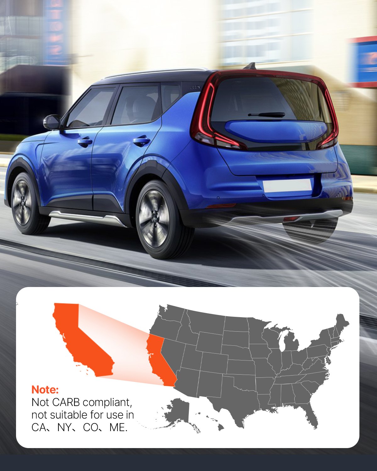 Catalytic Converter, Compatible with Kia Soul Rio/Hyundai Veloster Accent, 1.6L L4, Front, Replacement OE 674-891, 16680, Stainless Steel High Flow Converter, for Exhaust Gas Purification