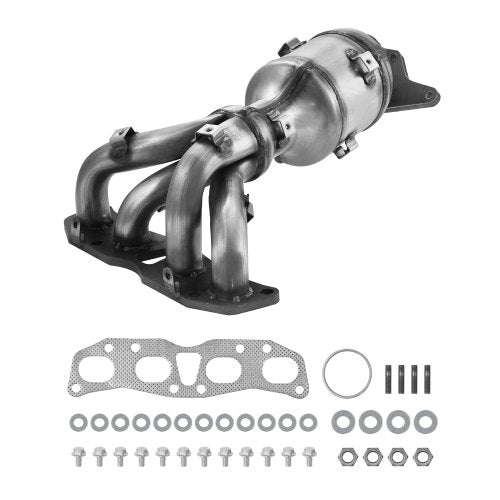 Catalytic Converter, Compatible with Nissan Altima 2007 2008 2009 2010 2011 2012 2013 2.5L L4, Front, Replacement OE 674-933, Stainless Steel High Flow Converter, for Exhaust Gas Purification