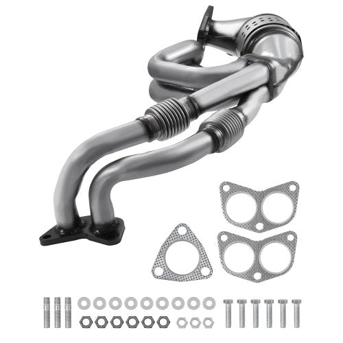 Catalytic Converter, Compatible with Subaru Forester Impreza Legacy Outback/ SAAB 9-2X, 2.5L H4, Front, Replacement OE 16564, Stainless Steel High Flow Converter, for Exhaust Gas Purification