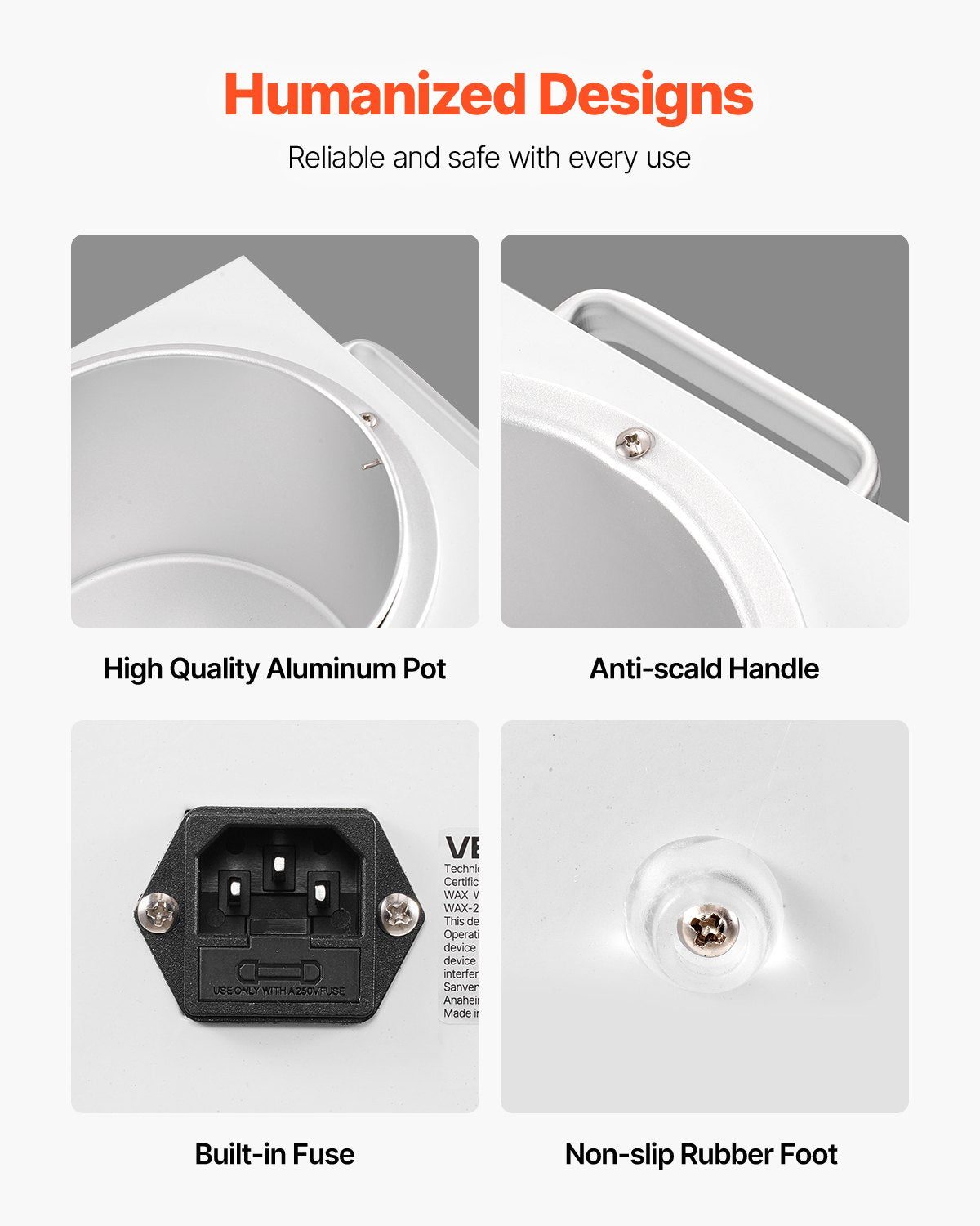 Single Wax Warmer, 3000ML 300W Professional Wax Warmer for Hair Removal, 32 ℉ to 248 ℉ Adjustable Electric Waxing Heater Pot with 100PCS Sticks & 50PCS Papers for Home Use, Beauty Salon, Spa