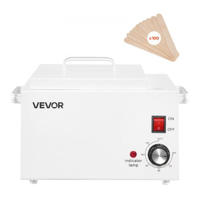 Single Wax Warmer, 3000ML 300W Professional Wax Warmer for Hair Removal, 32 ℉- 248 ℉ Adjustable & Non-Stick Waxing Heater Pot with 100PCS Waxing Sticks for Home Use, Beauty Salon, Spa