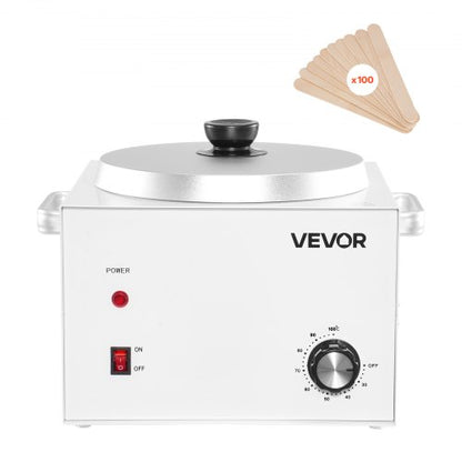 Single Pot Wax Warmer, 3000ML 300W Professional Wax Warmer for Hair Removal, 32 ℉ - 212℉ Adjustable Electric Waxing Heater with 100PCS Waxing Sticks for Home Use, Beauty Salon, Spa