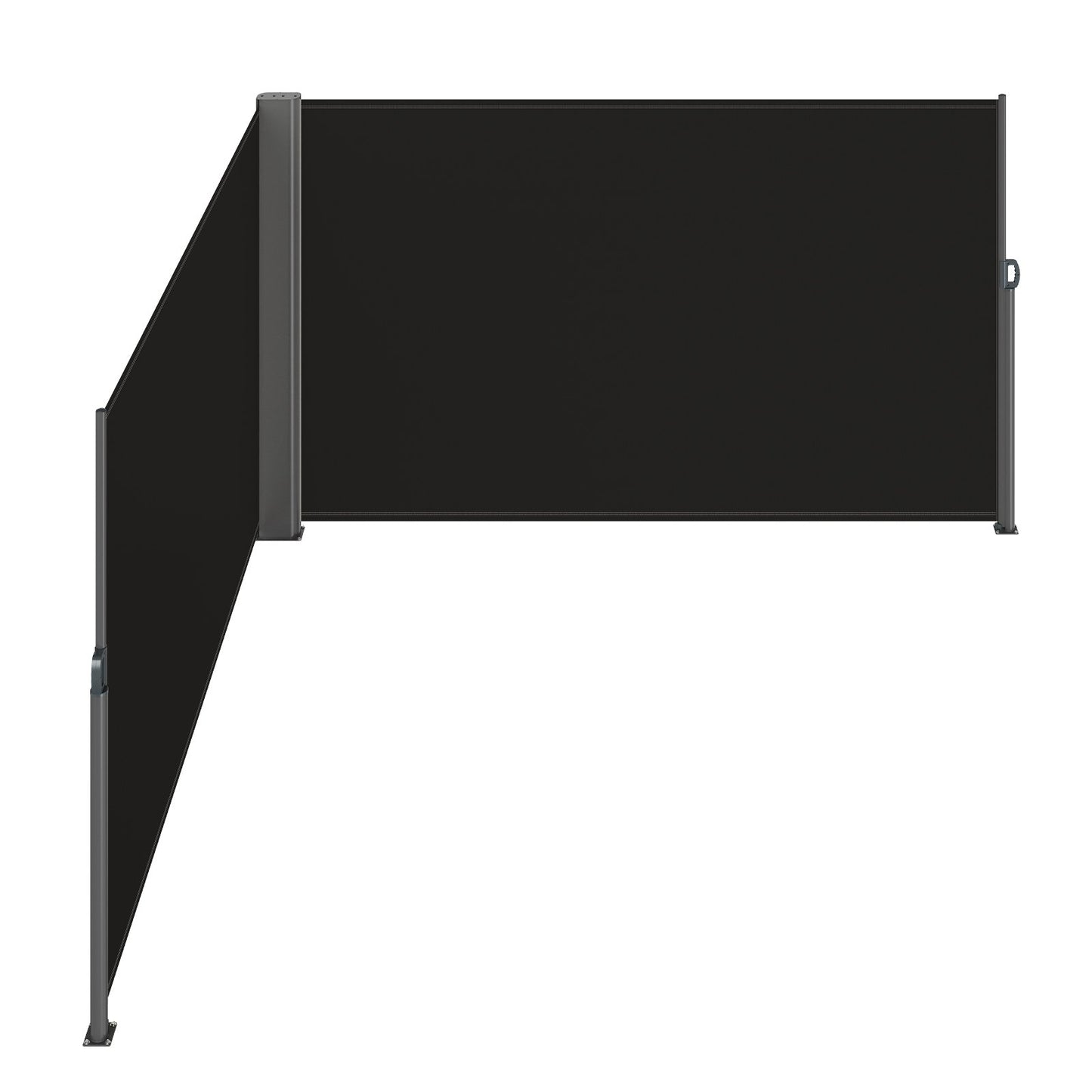 Black Retractable Patio Screen 236 inches in length Office Divider 71 inches in height Retractable Screen Partition Outdoor Retractable Gate Retractable Fence Outdoor Screens for Patio Privacy
