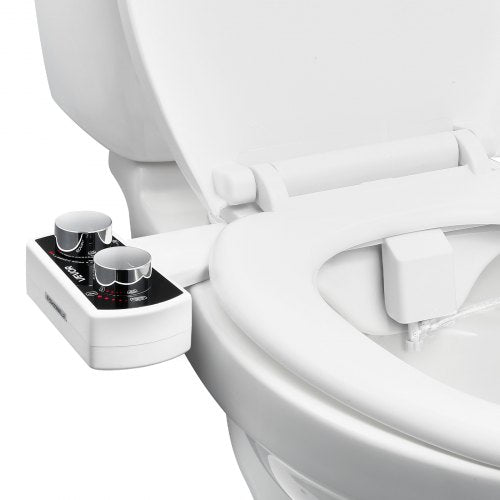 Toilet Bidet Accessories Non-Electric Dual Nozzles Adjustable Pressure