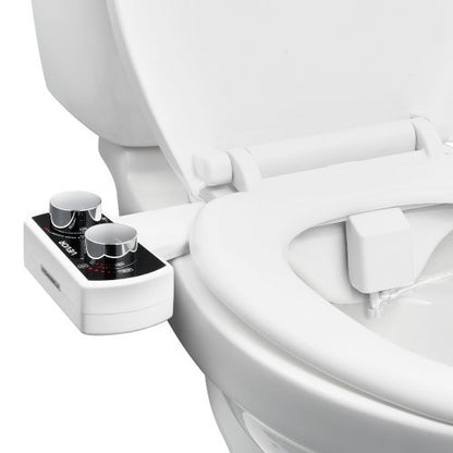 Toilet Bidet Accessories Non-Electric Dual Nozzles Adjustable Pressure