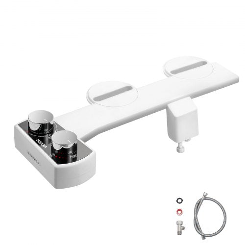 Toilet Bidet Accessories Non-Electric Dual Nozzles Adjustable Pressure
