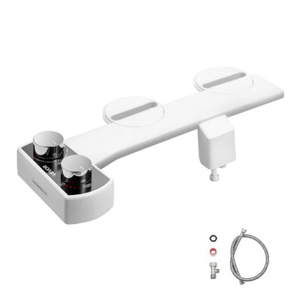 Toilet Bidet Accessories Non-Electric Dual Nozzles Adjustable Pressure