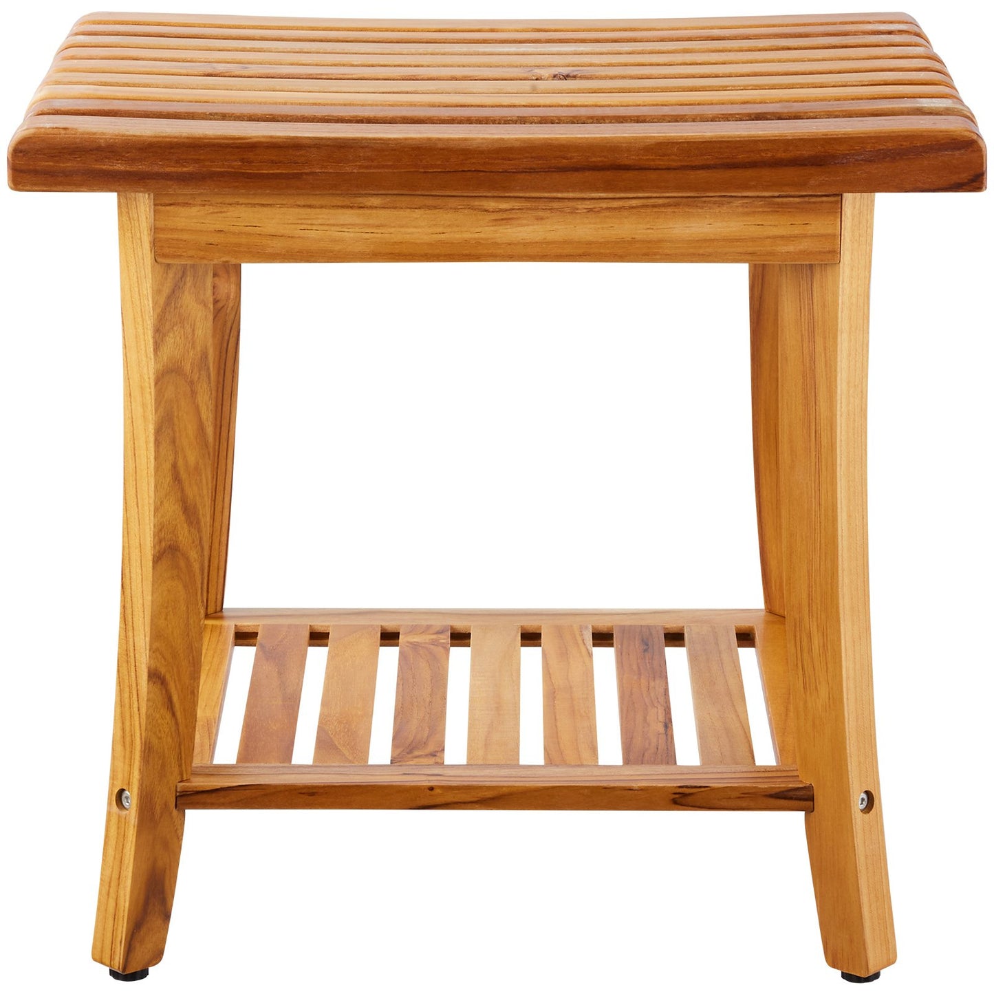 Teak shower bench 20 x 14.3 x 17.9 wooden shower stool chair for bathroom