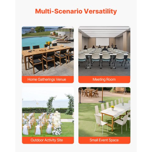 Klappbarer Stuhlwagen für 10 Stühle mit 150 kg Schiebestuhlwagen | EU