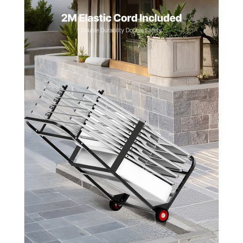 Klappbarer Stuhlwagen für 10 Stühle mit 100 kg Schiebestuhlwagen | EU