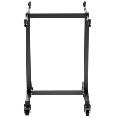 Folding Chair Rack, 200 LBS Capacity, T-shape Chair Cart for 14 Chairs, Heavy-duty Metal Chair Storage Dolly with Rubber Wheels, Multi-Function Chair Holder for Party Event,Hotel, Matte Black
