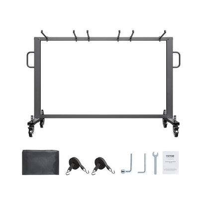 Klappbarer Stuhlwagen für 42 Stühle oder 12 Tische mit 400 Pfund und Rädern