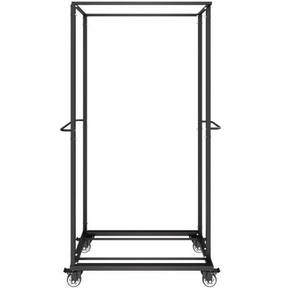 Klappbarer Stuhlwagen für 60 Stühle mit 500 kg Rädern/feststellbaren Rollen | EU