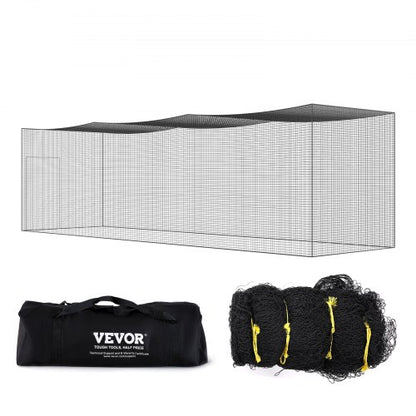 Baseball Batting Netting, Professional Softball Baseball Batting Hitting Training Net, Practice Portable Pitching Cage Net with Door & Carry Bag, Heavy Duty Enclosed PE Netting, 35FT (NET ONLY)