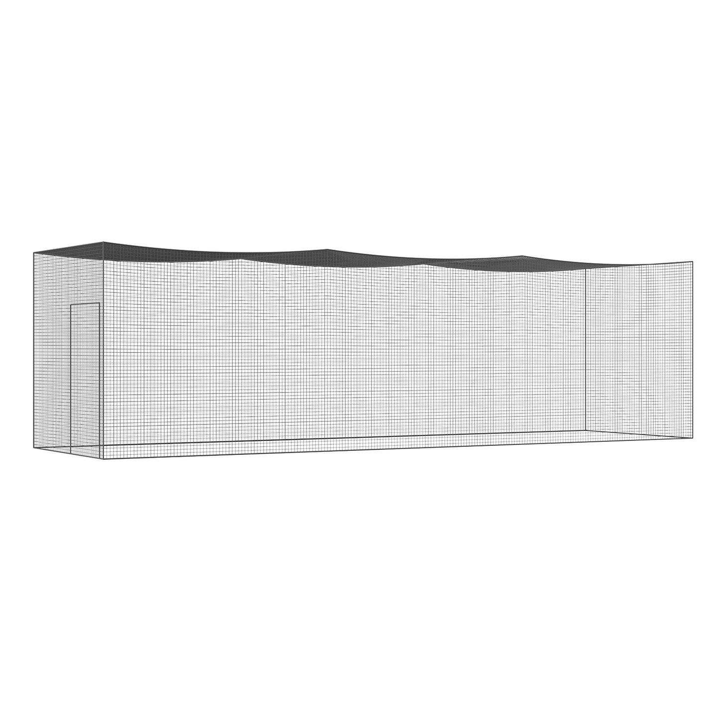 Baseball Batting Nät, Professionell Softball Baseball Batting Träningsnät, Träning Portable Pitching Cage Netting med dörr & bärväska, Heavy Duty inneslutet PE-nät, 35FT (ENDAST NET)