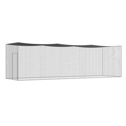 Baseball Batting Nät, Professionell Softball Baseball Batting Träningsnät, Träning Portable Pitching Cage Netting med dörr & bärväska, Heavy Duty inneslutet PE-nät, 35FT (ENDAST NET)