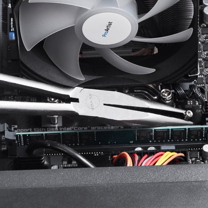 5-Piece Needle Nose Pliers, 11 in Long Needle Nose Pliers Set, Diagonal Cutting Pliers, 45°/ 90° Bent Nose Plier, Round Nose Plier, Long Nose Plier, Professional Pliers Set with Storage Bag