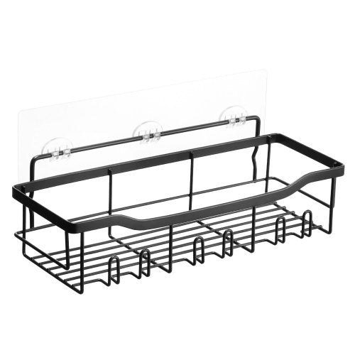 Shower Caddy, 5 Pack Adhesive Bathroom Shower Storage Organization Shelves Rack Set, 40 lbs Large Weight Capacity, with Soap and Toothbrush Holder, No Drilling for Bathroom, Kitchen, RV/Camper