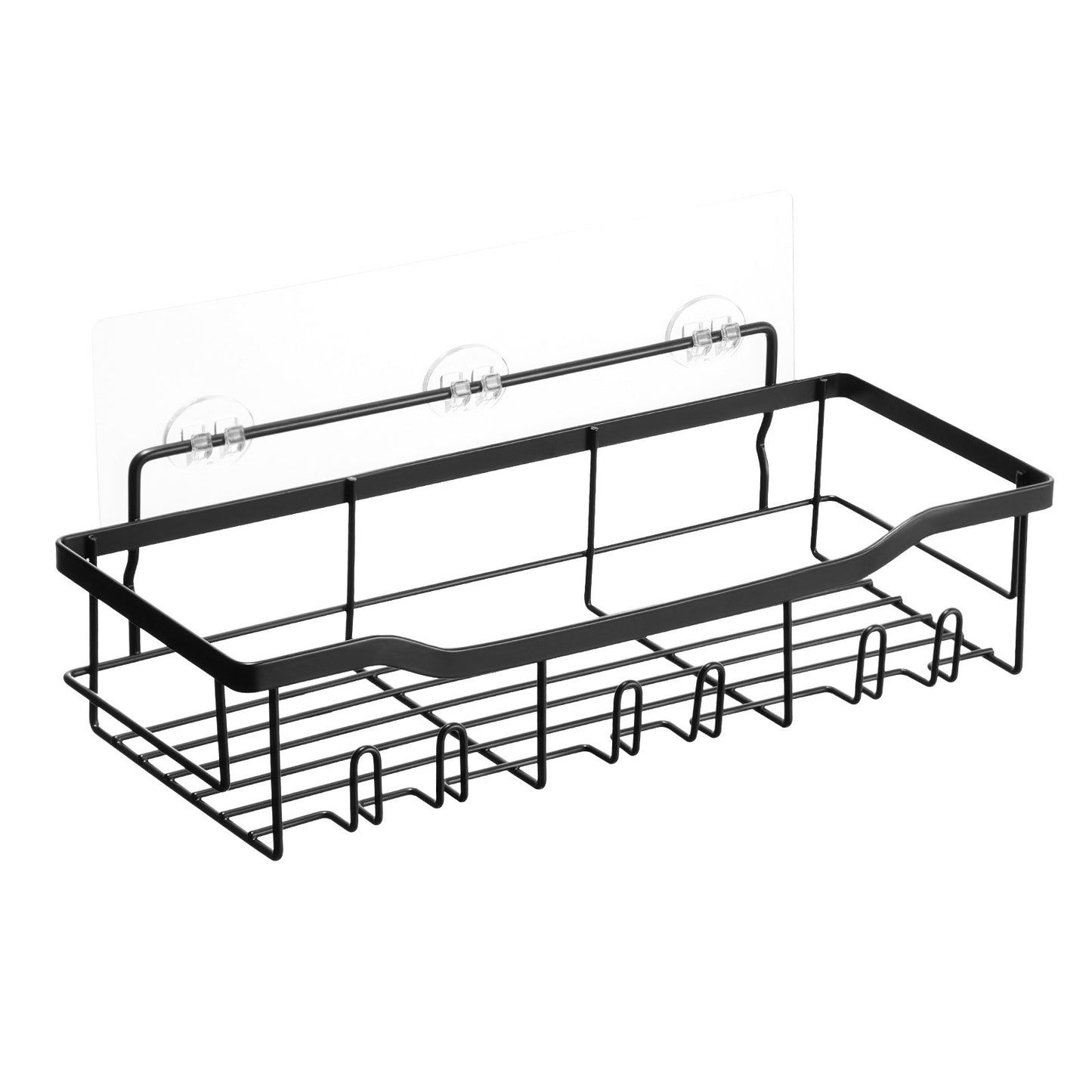 Shower Caddy, 5 Pack Adhesive Bathroom Shower Storage Organization Shelves Rack Set, 40 lbs Large Weight Capacity, with Soap and Toothbrush Holder, No Drilling for Bathroom, Kitchen, RV/Camper