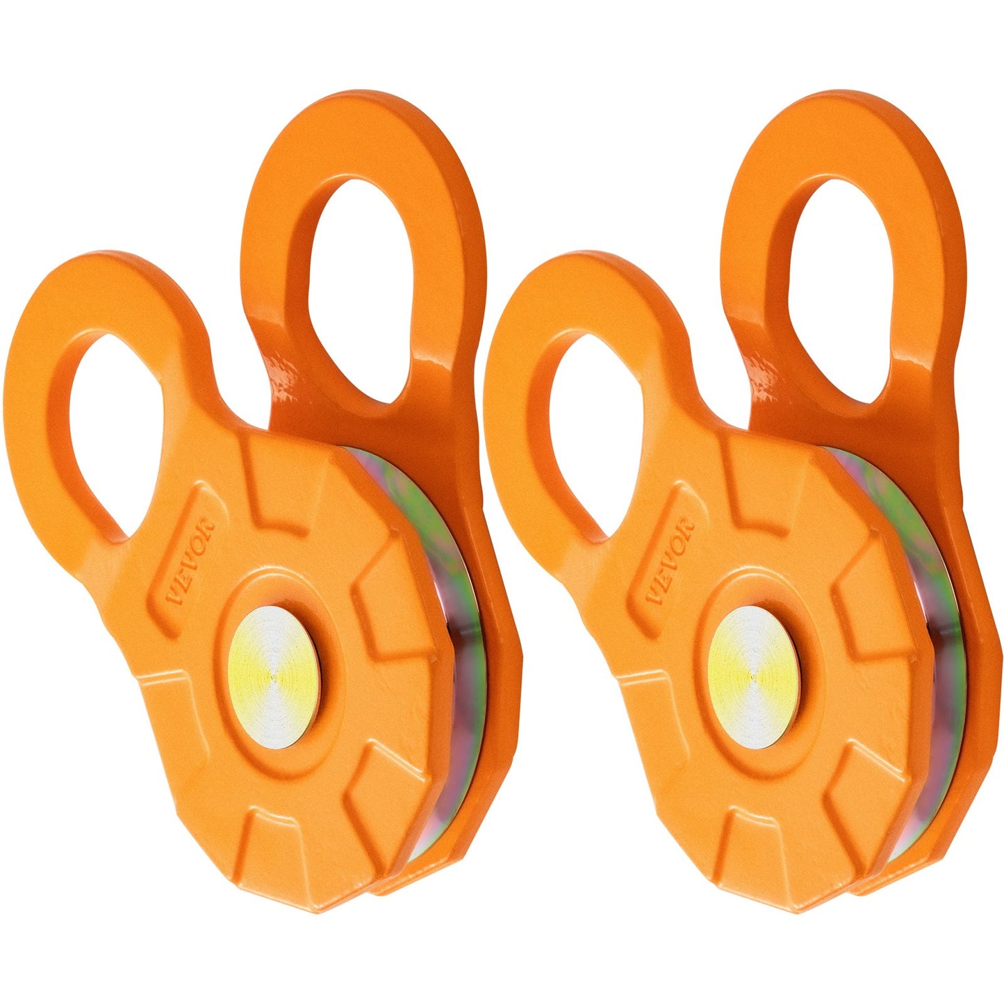 Snatch Block, 11T/25 000 LBS arbetsbelastningsgräns, kraftig vinschremskiva för 0,55"/14 mm syntetiskt rep eller mjuka schacklar, terrängåterställningstillbehör för traktor, lastbil, ATV och UTV, 2 paket