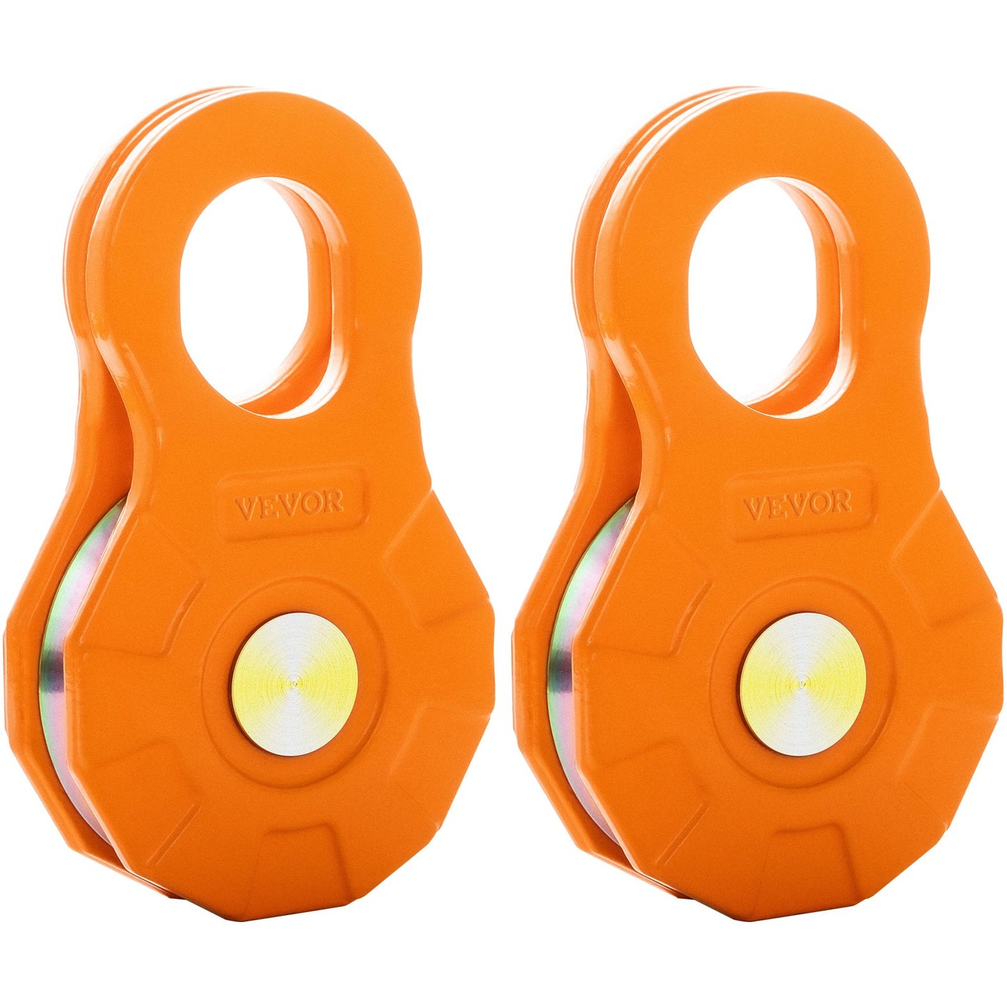 Snatch Block, 11T/25 000 LBS arbetsbelastningsgräns, kraftig vinschremskiva för 0,55"/14 mm syntetiskt rep eller mjuka schacklar, terrängåterställningstillbehör för traktor, lastbil, ATV och UTV, 2 paket