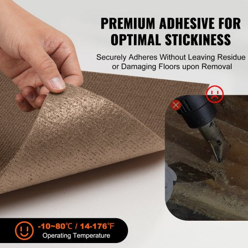 Teppichfliesen zum Abziehen und Aufkleben, 45,7 x 45,7 cm, quadratisch, selbstklebende Teppichbodenfliesen, weich gepolsterte Teppiche, einfache DIY-Installation für Schlafzimmer, Wohnzimmer, drinnen und draußen (10 Fliesen, dunkelbraun) | EU